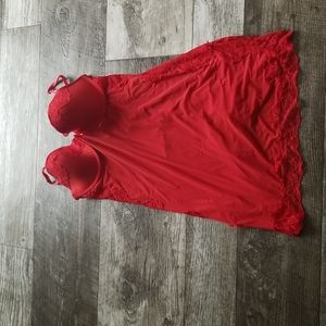 Damaged condition Victoria's Secret Red Slip Size 34D Open to offers